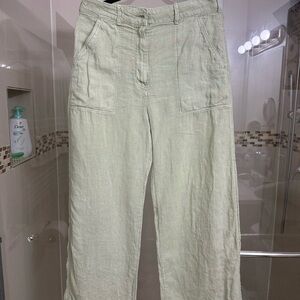 Light Green Linen Pants
